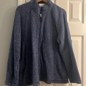 Stan Herman blue zip up size L